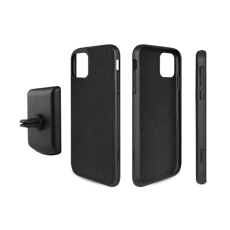 Evutec iPhone 11 Pro Max Ballistic Nylon Case with Afix+ Mount - Black