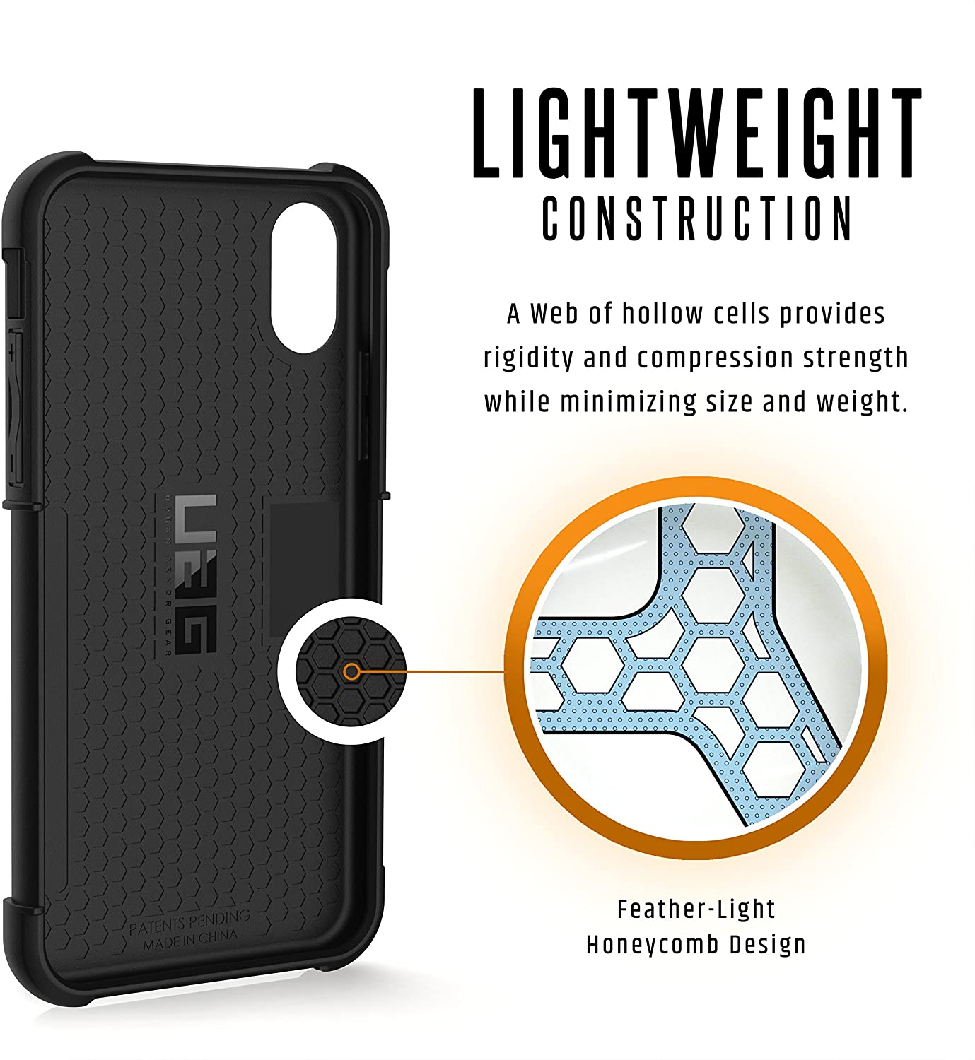 UAG iPhone XS Metropolis Case- Magma/Silver