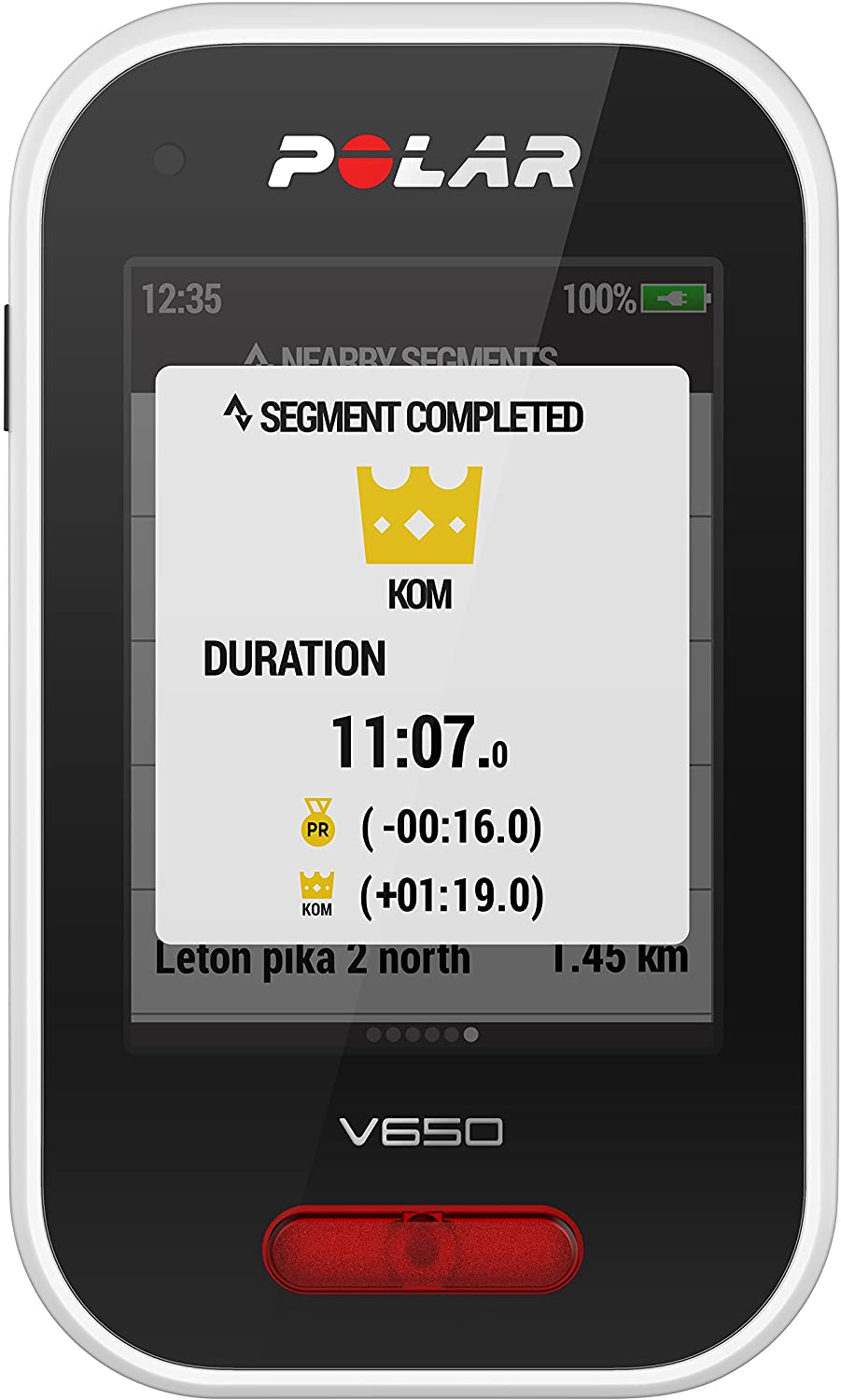 POLAR V650 GPS Cycle Computer Vortek