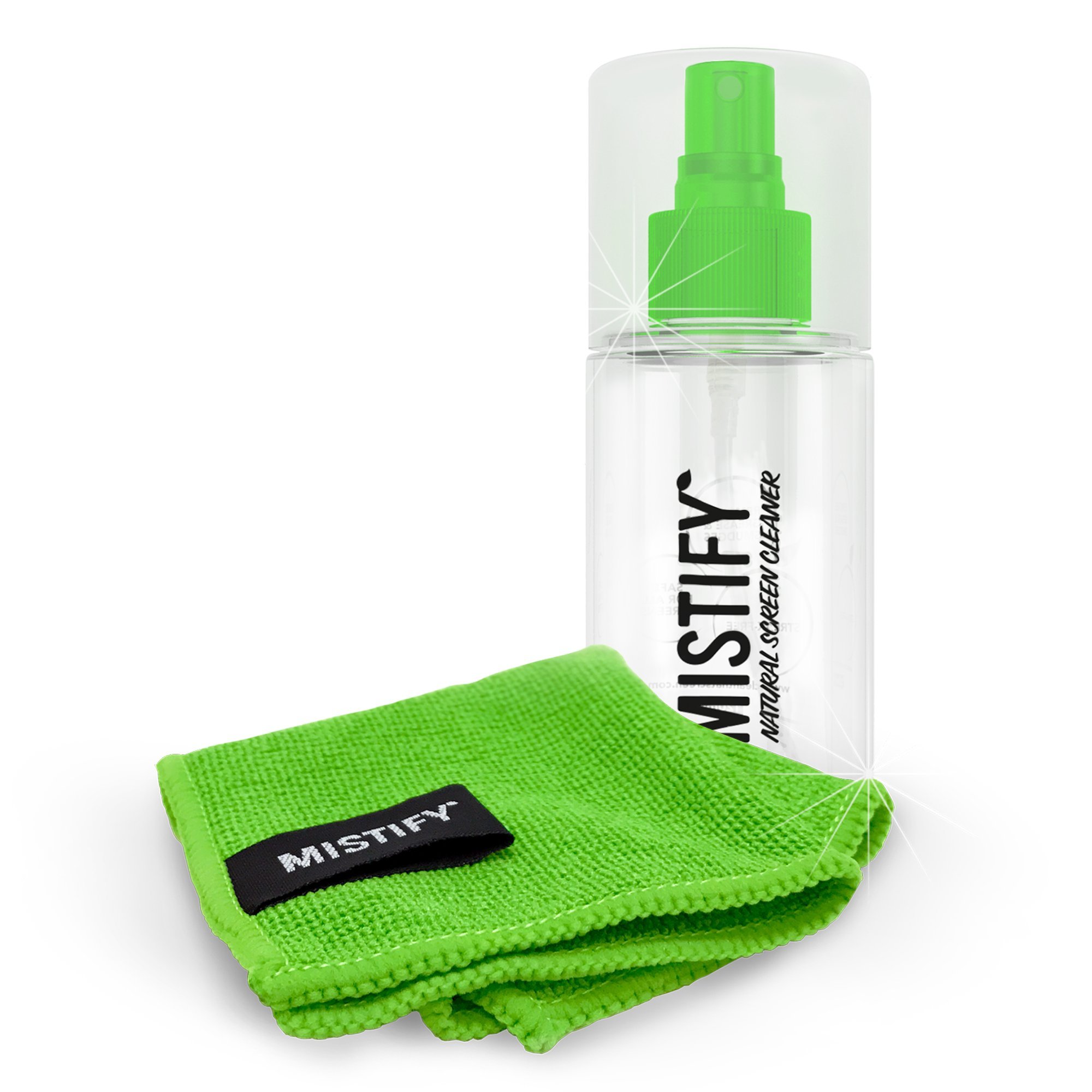 Mistify Natural Screen Cleaner 120ml + Microfibre Cloth