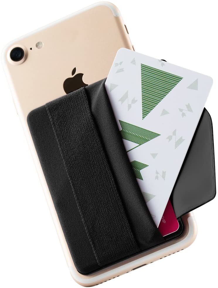 Sinjimoru Sinji Pouch B-Flap Phone Grip Credit Card Holder with Flap - Black