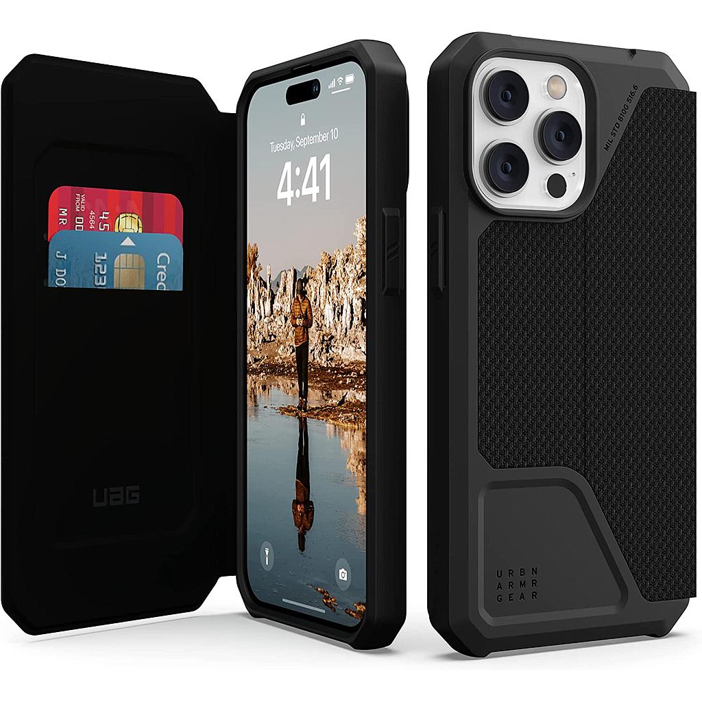 UAG iPhone 14 Pro Max Metropolis Case - Kevlar Black