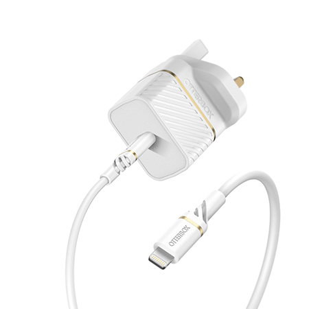OtterBox UK Wall Charger 20W - 1X USB-C 20W USB-PD + USB C-Lightning Cable 1m (Online Packaging)