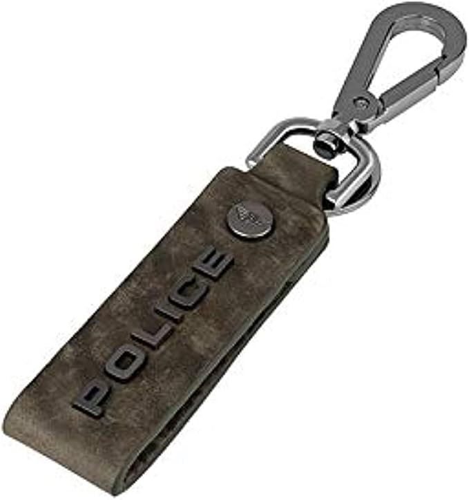 Police Leather Keyring Droid