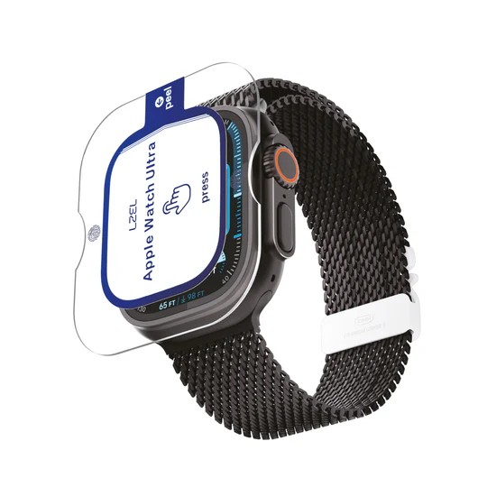 LZEL Zentrix Shield Titanium Edge Screen Protector For 49mm Watch Transparent