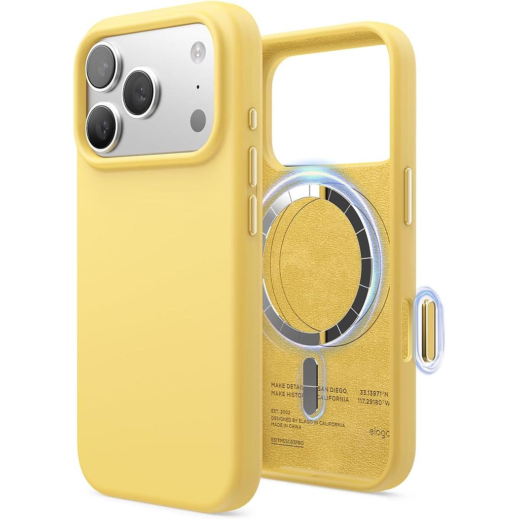 Elago iPhone 18 Pro/17 Pro Magnetic Silicone Case (Camera Control Key Included)