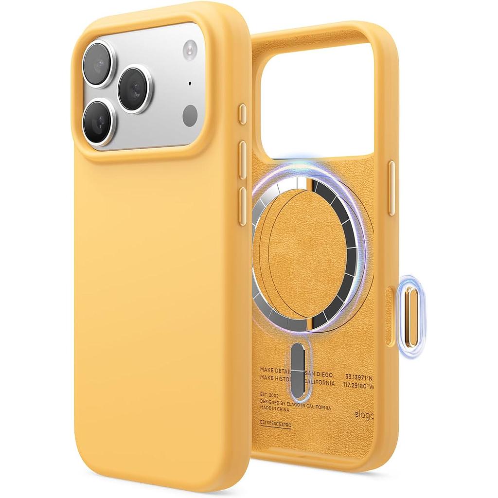 Elago iPhone 18 Pro/17 Pro Magnetic Silicone Case (Camera Control Key Included)