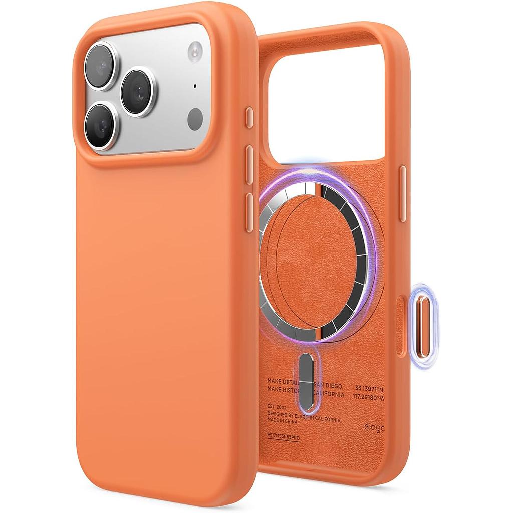 Elago iPhone 17 Pro Max Magnetic Silicone Case (Camera Control Key Included)