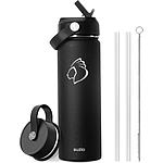 Buzio Duet Series Water Bottle with 2 Lids and Sleeve 650ML