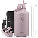 Buzio Duet Series Water Bottle with 2 Lids and Sleeve 1.9L