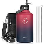 Buzio Duet Series Water Bottle with 2 Lids and Sleeve 1.9L