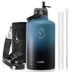 Buzio Duet Series Water Bottle with 2 Lids and Sleeve 2.5L