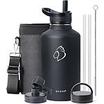 Buzio Trio Series Water Bottle with 3 Lids and Sleev 1.9L