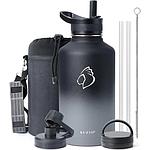 Buzio Trio Series Water Bottle with 3 Lids and Sleev 1.9L