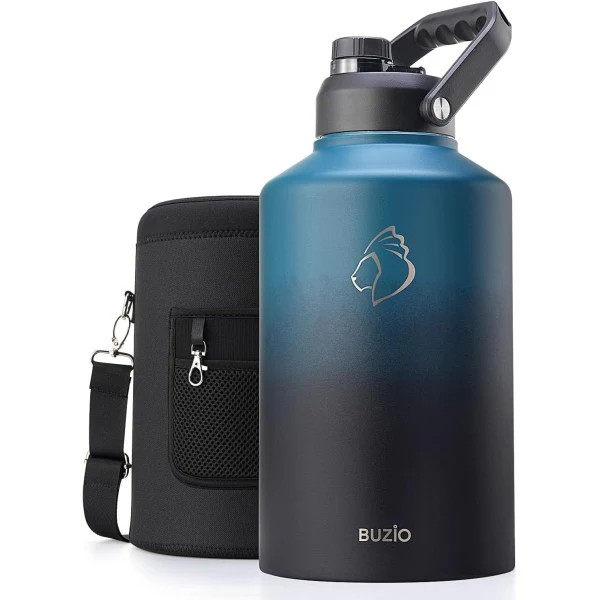 Buzio Rock Series One Gallon Jug with Spout Lid and Sleeve 3.8L