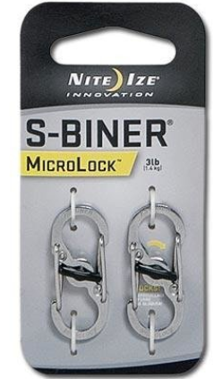 NiteIze S-Biner® MicroLock® Stainless Steel - 2 Pack - Stainless