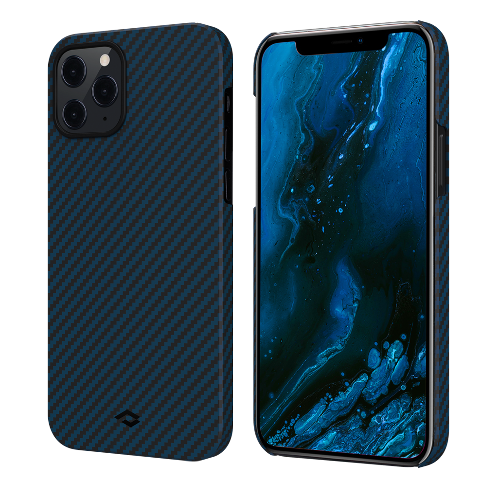 Pitaka iPhone 12 Pro MagEZ Case - Blue Karbon