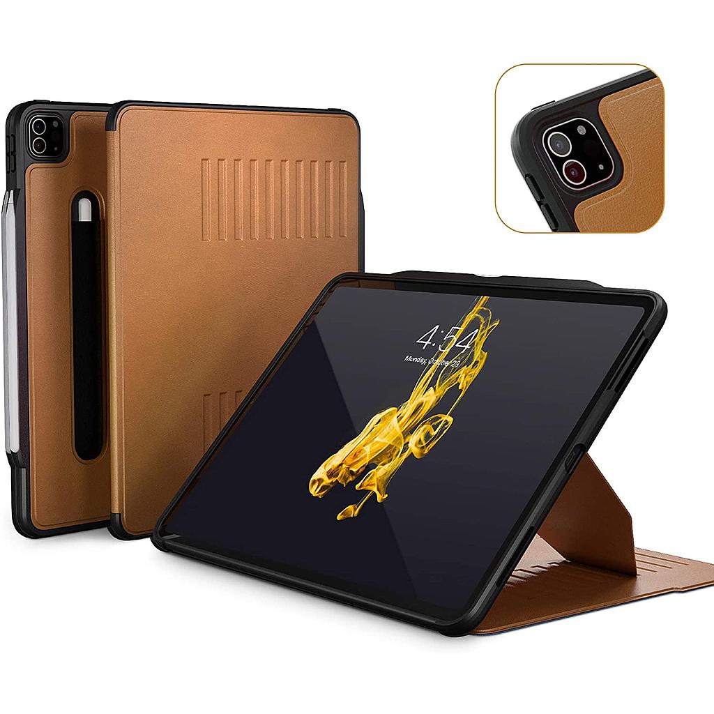 Zugu iPad Pro 12.9" 2018-2020 3rd/4th Gen Alpha Case Leather - Brown