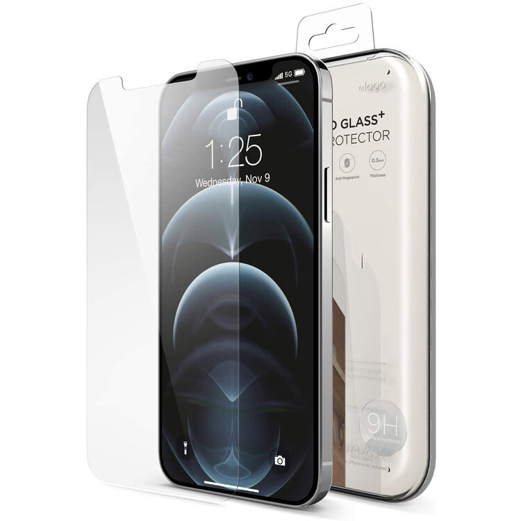 Elago iPhone 12 / iPhone 12 Pro Tempered Glass + Screen Protector