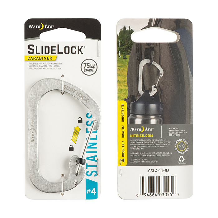 NiteIze Carabiner SlideLock #4 - Stainless