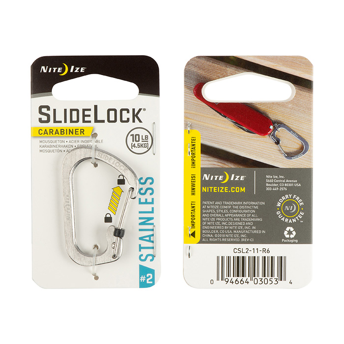 NiteIze SlideLock® Carabiner Stainless Steel #2