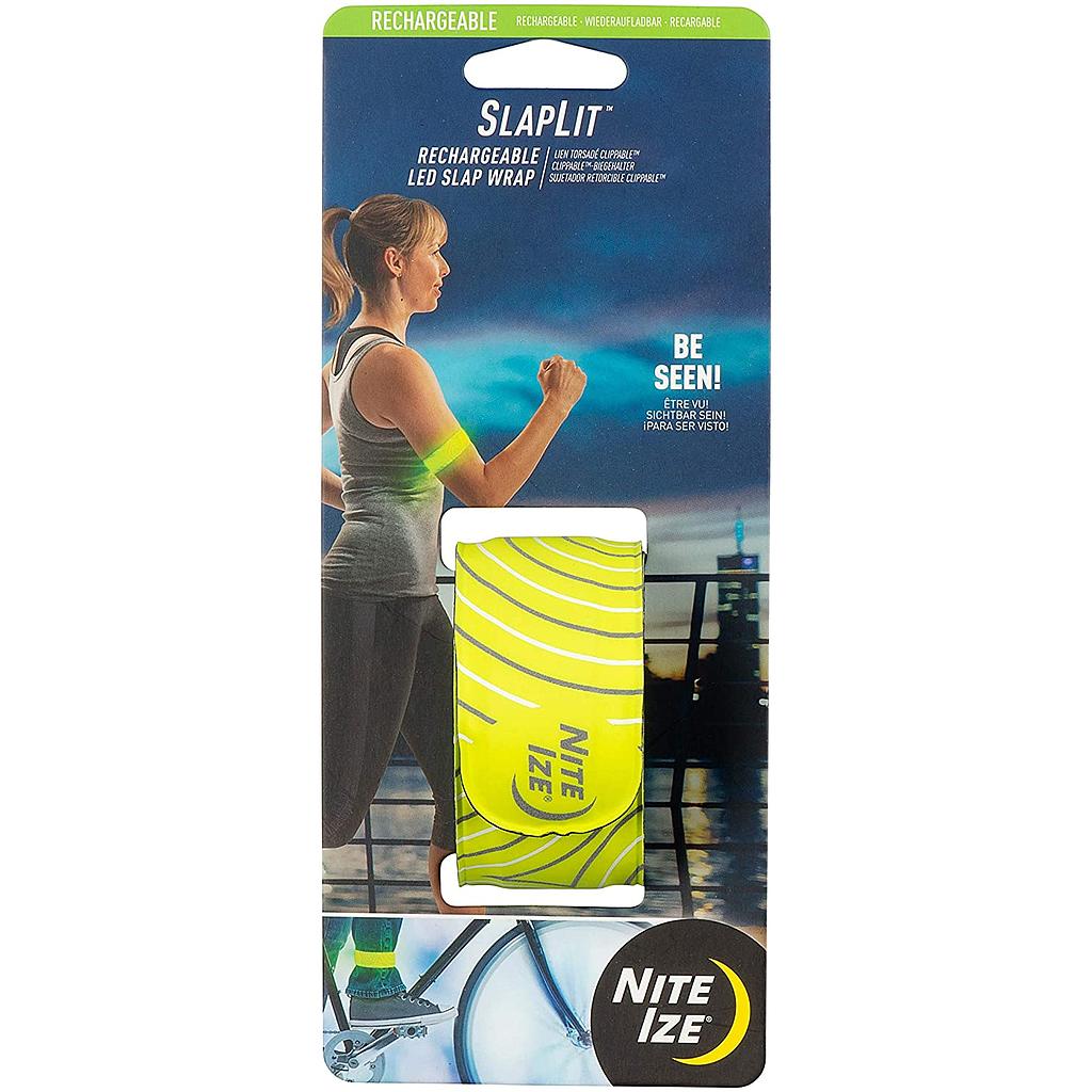 NiteIze SlapLit™ Rechargeable LED Slap Wrap - Neon Yellow/Green LED