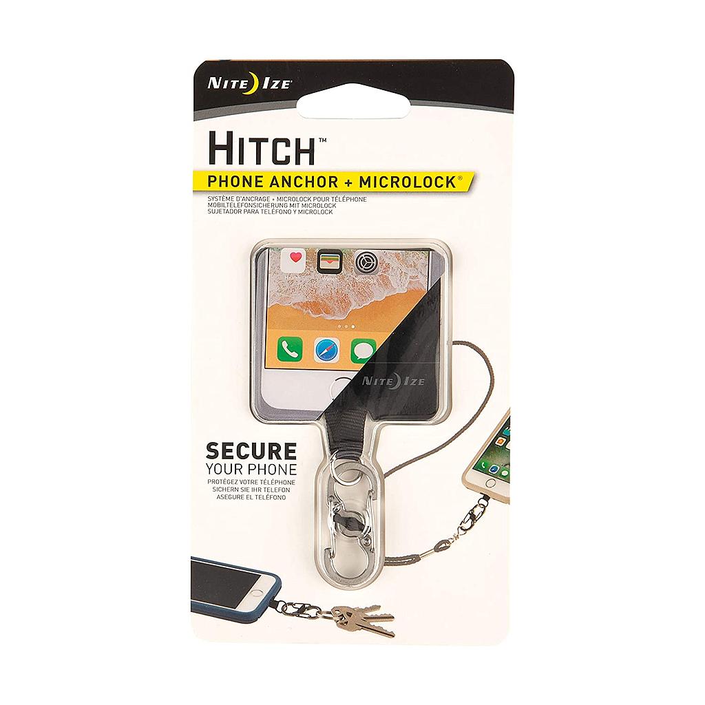 Niteize Hitch®  Phone Anchor + MicroLock® - Stainless MicroLock