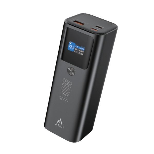 Asli Global Charge Pro Max Power Bank 25000mah 140W Black