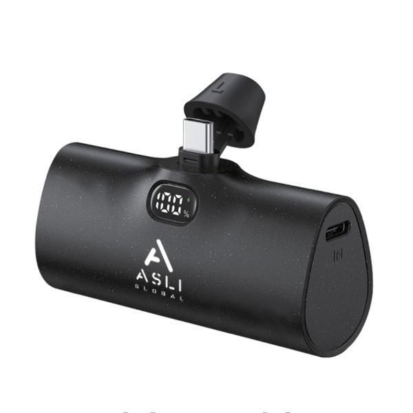 Asli Global Charge Pod Pro Pd 5000mah Mini Power Bank With Type-c Connector