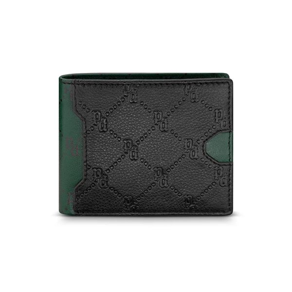 ECHO MENS LEATHER P EMBOSSED WALLET-11X9 CM