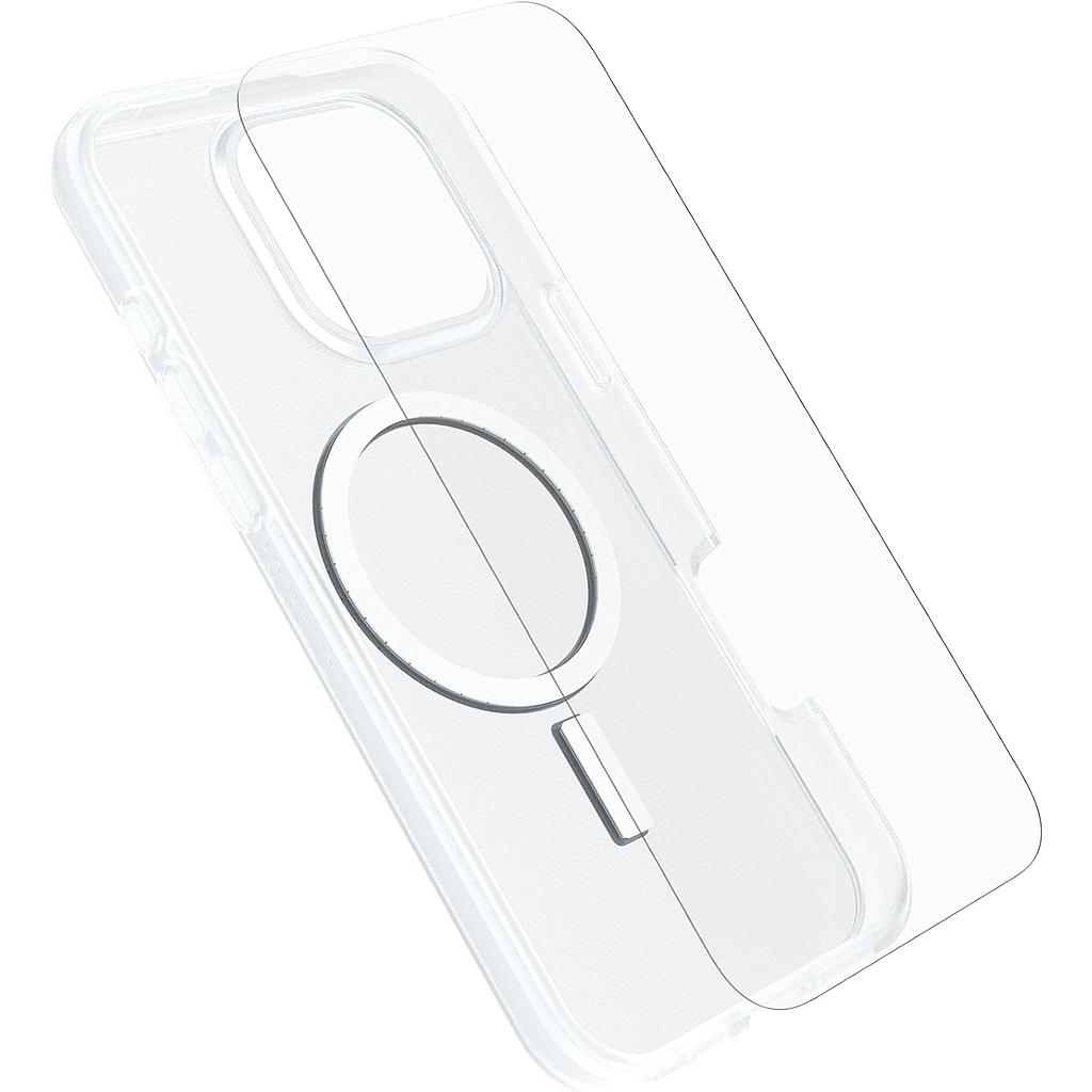 OtterBox iPhone 16 Pro Max React MagSafe Case + Glass Clear
