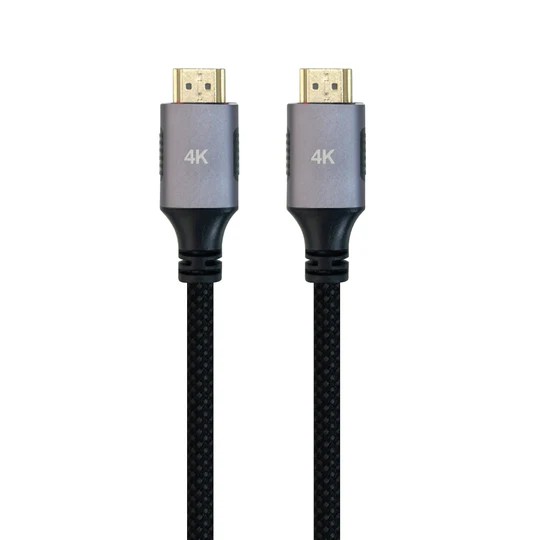  LZEL CELERIS POWER STREAM FABRIC BRAIDED HDMI TO HDMI CABLE 2M BLACK