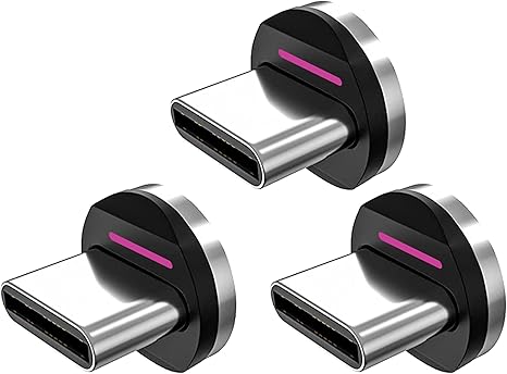 Statik Magnetic Tips for Magnetic Charge Cables, 3-Pack (3x USB-C)
