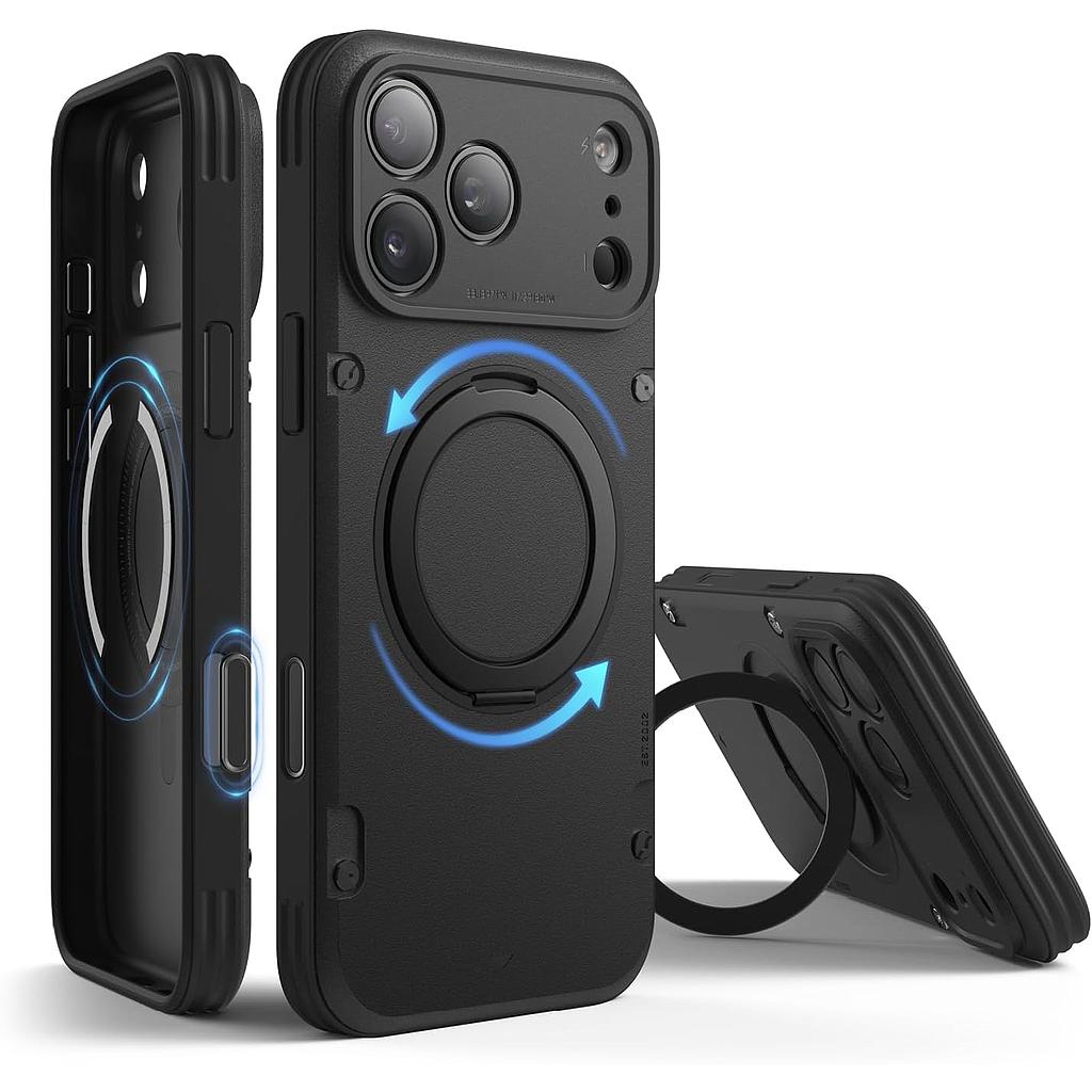 Elago iPhone 18 Pro Max/17 Pro Max Magnetic Armor Ring Stand Case (Capture Key Included & Full Camera Cover)
