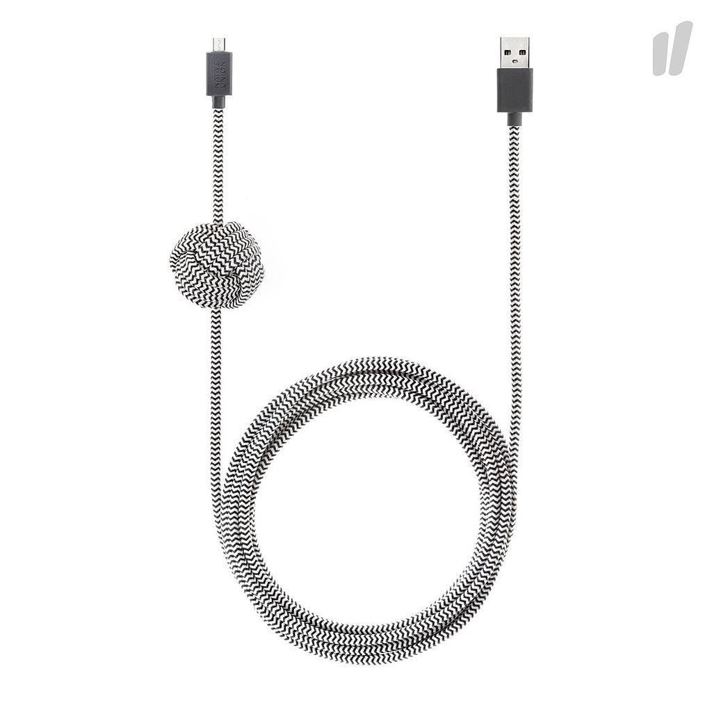 Native Union Night Cable-MUSB-Zebra