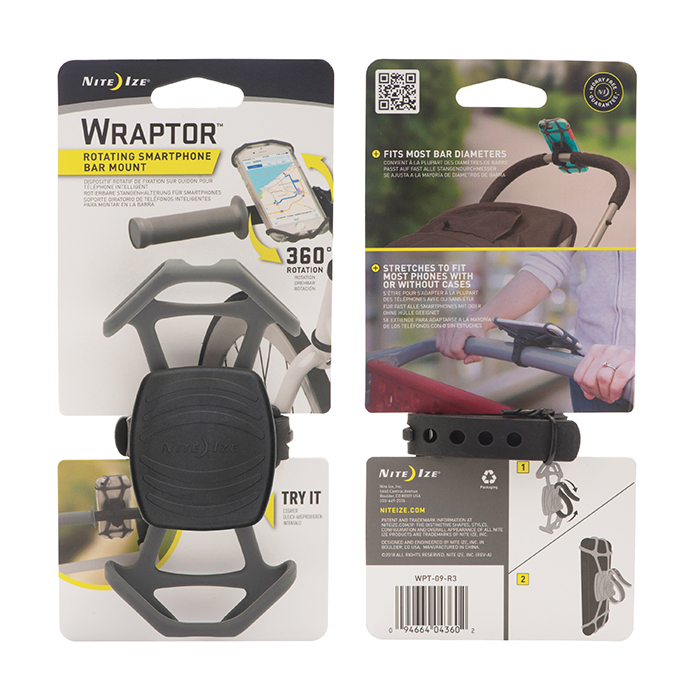 Niteize Wraptor™ Rotating Smartphone Bar Bike Mount