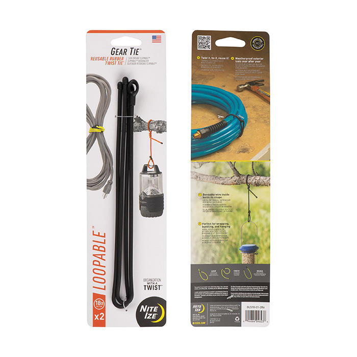 NiteIze Gear Tie® Loopable™ Twist Tie 18 in. - 2 Pack