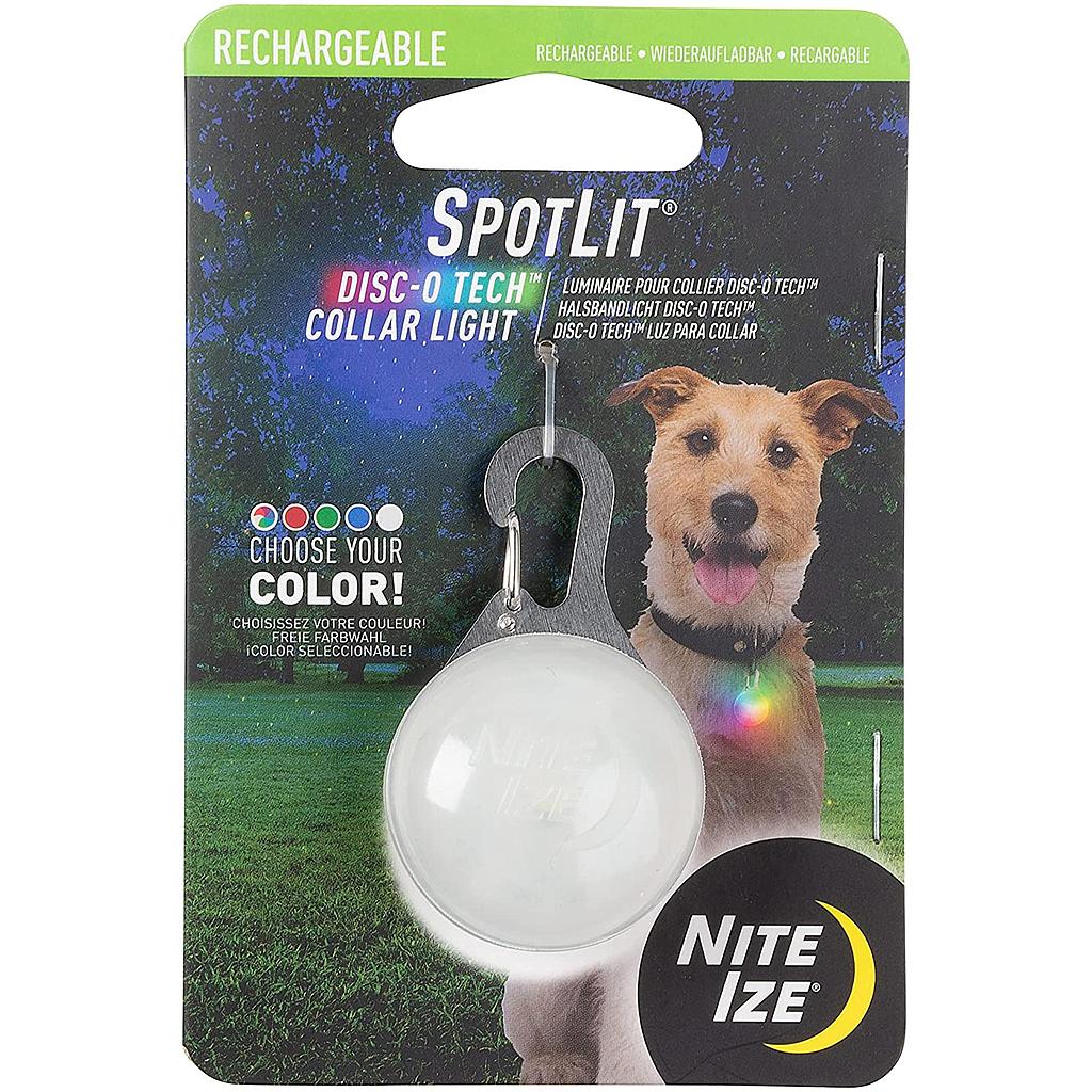NiteIze Spotlit® Rechargeable Collar Light - Disc-O Tech™