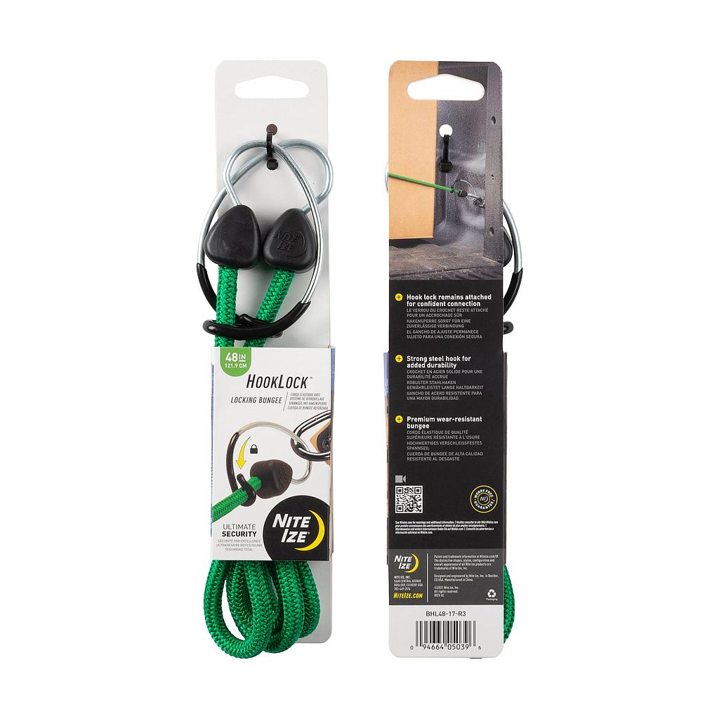 Niteize HookLock™ Locking Bungee - 48 in. - Green