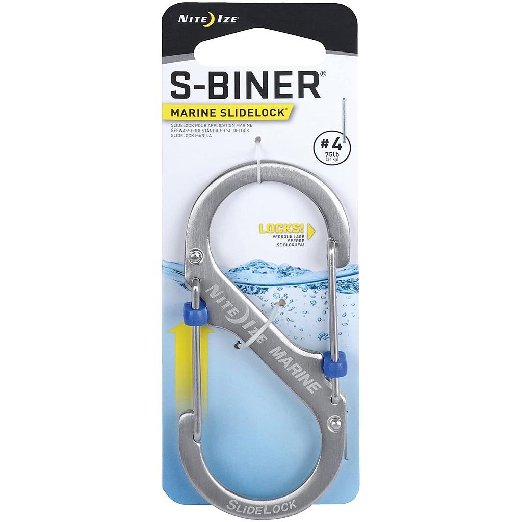 Niteize S-Biner® Marine SlideLock® #4 - Stainless Steel