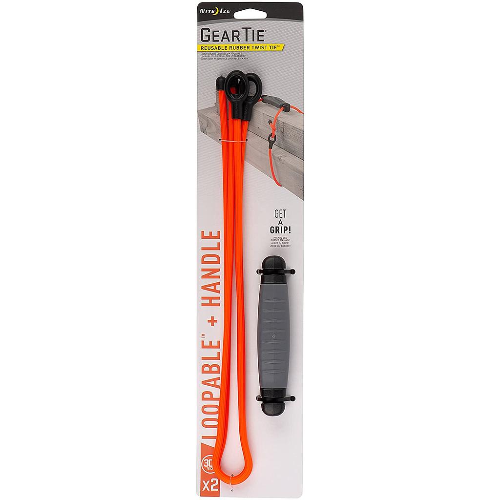 NiteIze Gear Tie® Reusable Rubber Twist Tie™ 30 in. Loopable + Handle