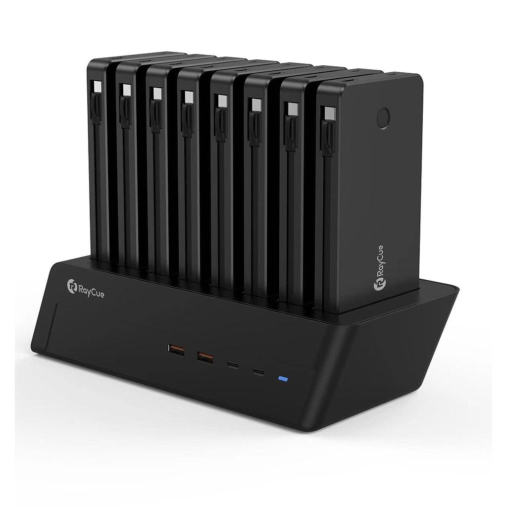 Raycue 8 in 1 Charging Station Combo with 8*10000mAh PD20W Power Bank-UK