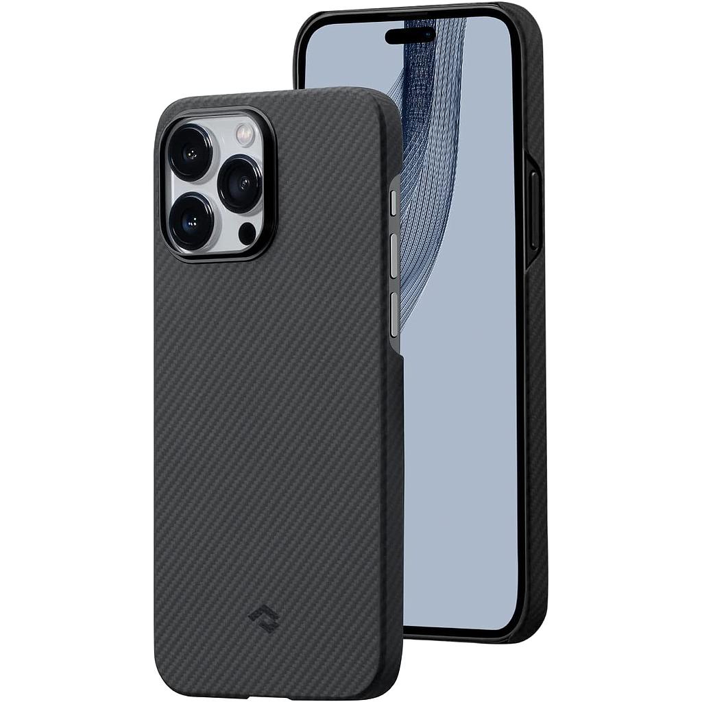 Pitaka iPhone 14 Pro Max MagEZ Case - Black/Grey Twill