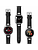 Police Apple Watch Ultra/45/44/42mm, Smart Watch 22mm Wings Leather SS Strap