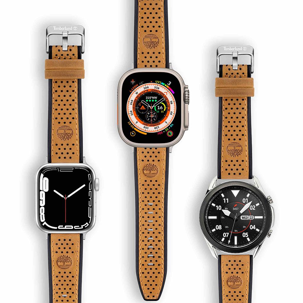 Timberland Attleboro Apple Watch Ultra/42/44/45/49 , Smart watch 22mm Leather Strap
