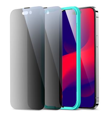 ESR iPhone 14 Pro Max Screen Shield edge to edge Privacy Tempered Glass 2Pack - (Online Packaging)